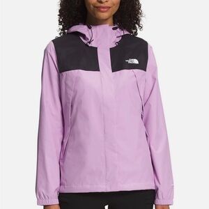 The North Face Antora Jacket Lupin Black Waterproof Rain Jacket - Women Size XS